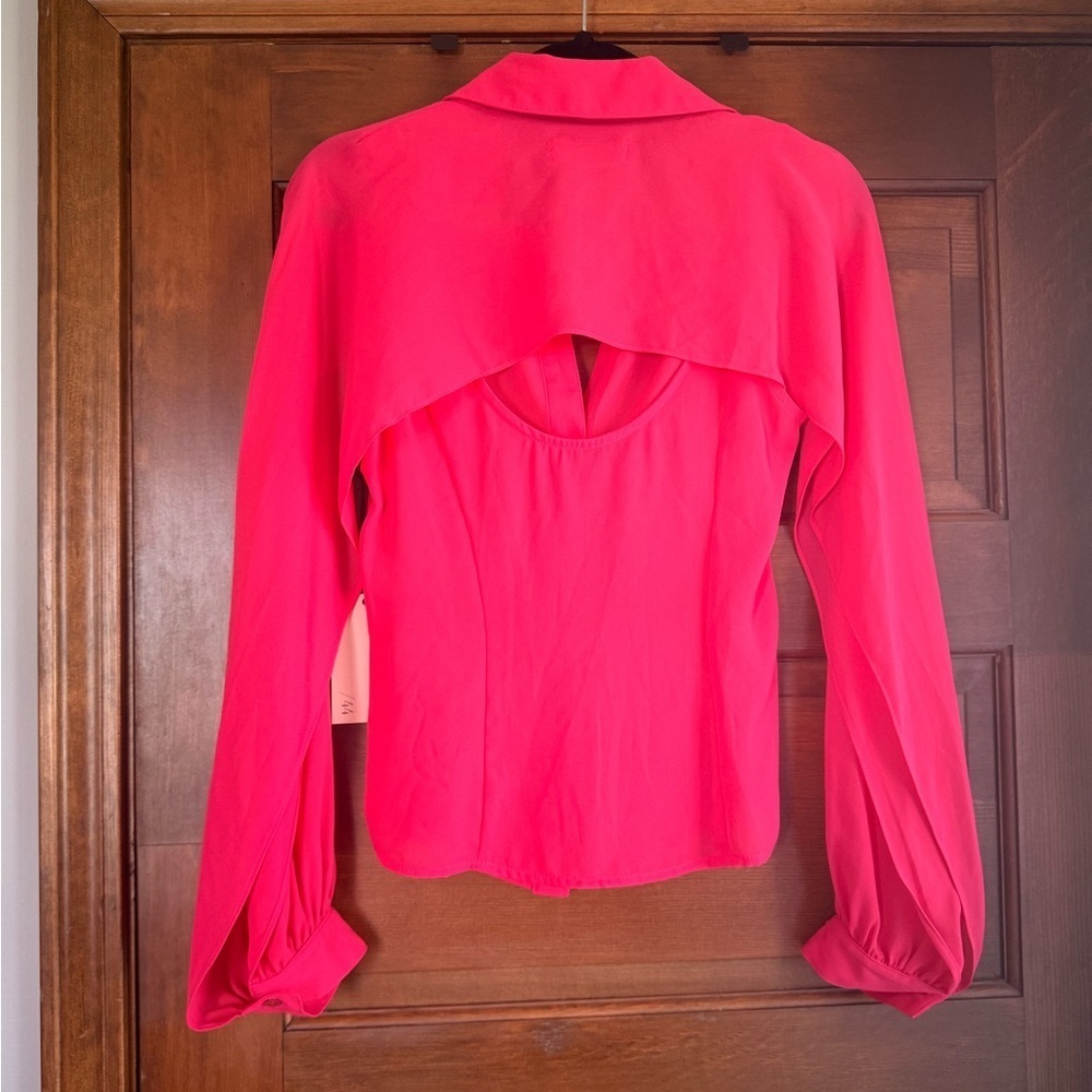Revolve Siff Blouse in Fuchsia from Bailey 44 - Picture 8 of 8